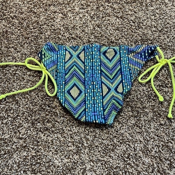 NWOT American eagle small Navy-blue Aztec swim bottom - Picture 2 of 3